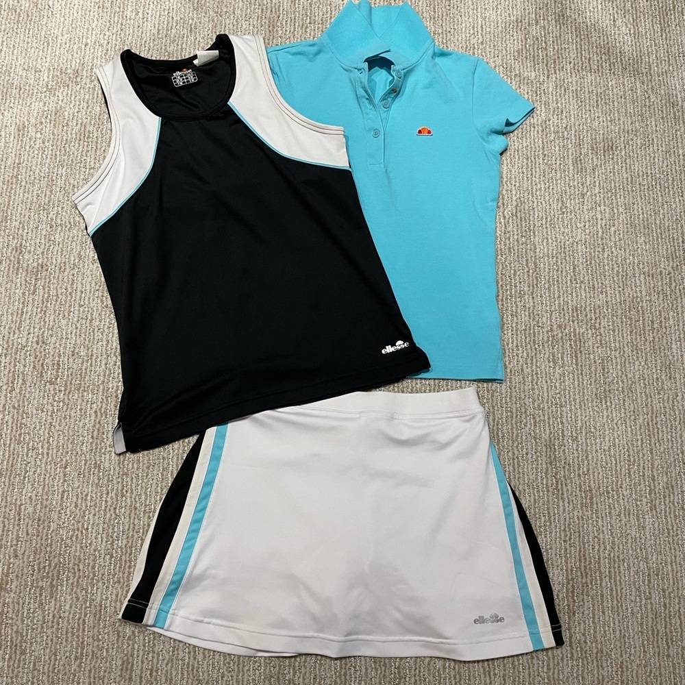3 Piece Ellesse Tennis Outfit
